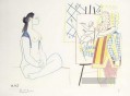 Der Künstler und sein Modell L artiste et son modele II 1958 kubist Pablo Picasso